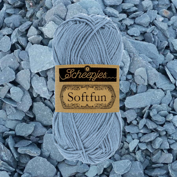 Scheepjes Softfun 2602 Slate Blue - palakék fonal Scheepjes Softfun 2602 Slate Blue - palakék fonal