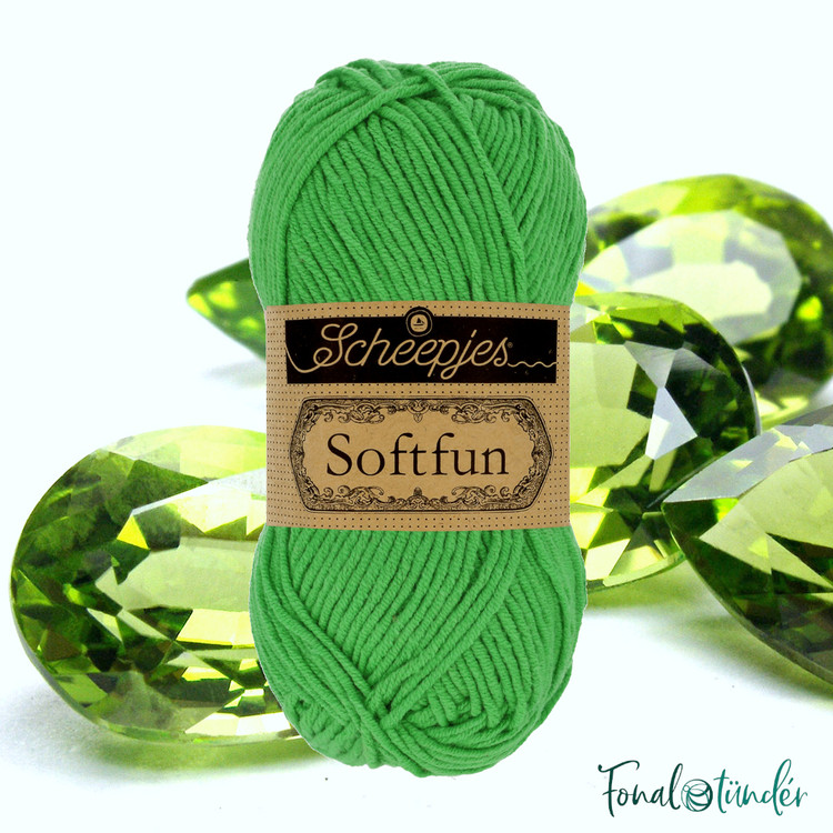 Scheepjes Softfun 2605 Emerald - smaragdzöld fonal