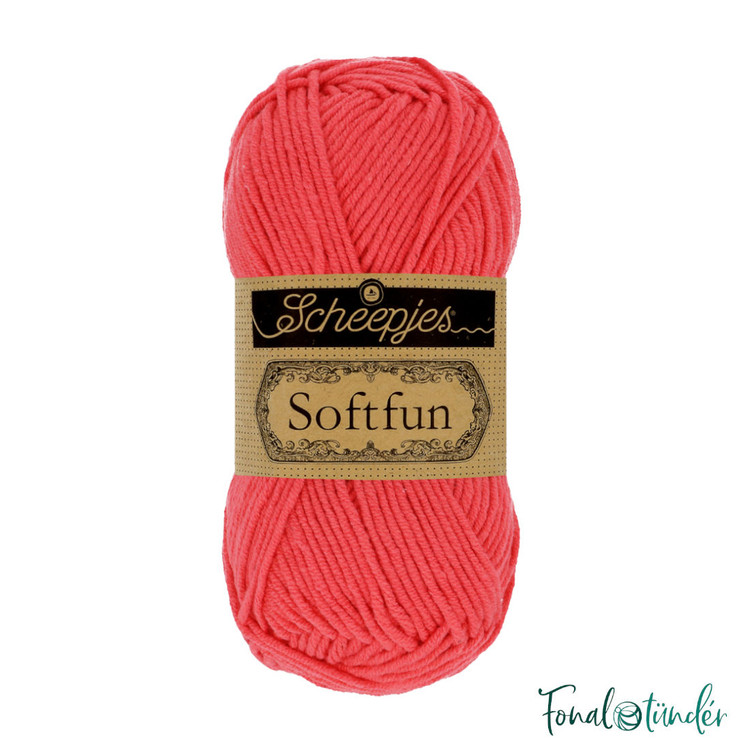 Scheepjes Softfun 2607 Coral - korallpiros fonal