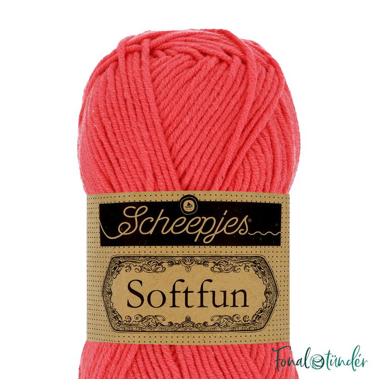 Scheepjes Softfun 2607 Coral - korallpiros fonal