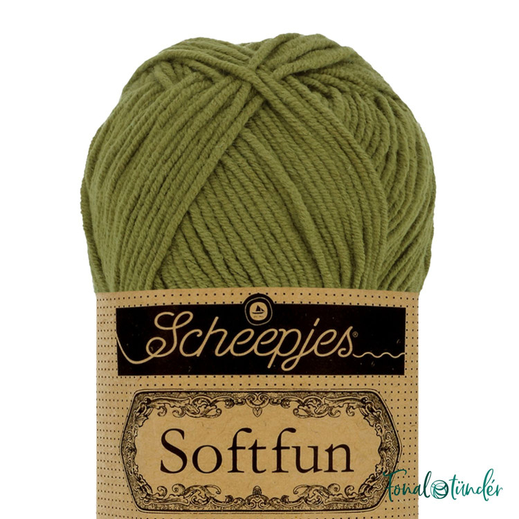 Scheepjes Softfun 2616 Pickle - uborkazöld fonal