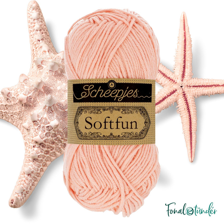 Scheepjes Softfun 2620 Starfish - rózsaszín fonal Scheepjes Softfun 2620 Starfish - rózsaszín fonal