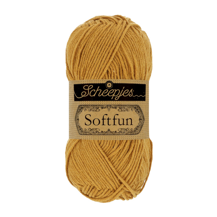Scheepjes Softfun 2621 Mustard - mustársárga fonal