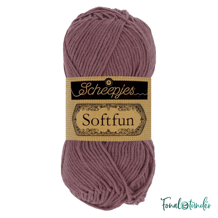 Scheepjes Softfun 2624 Mauve - lilás barna fonal