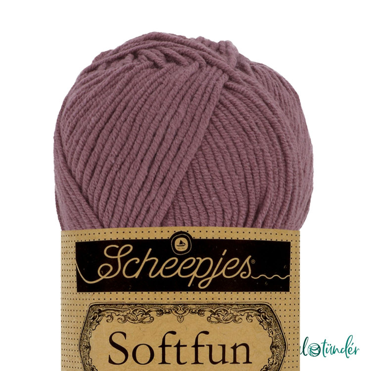 Scheepjes Softfun 2624 Mauve - lilás barna fonal