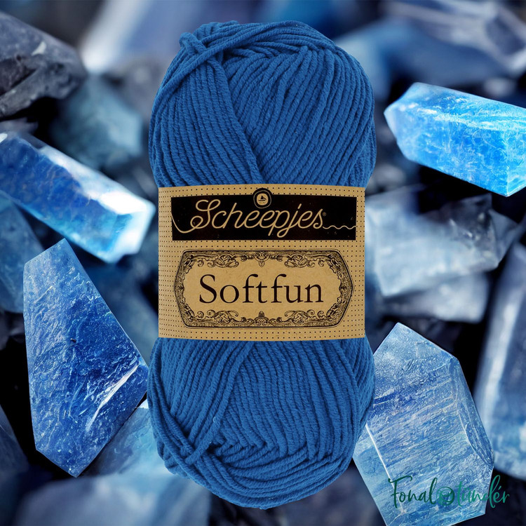 Scheepjes Softfun 2626 Cobalt - sötétkék fonal