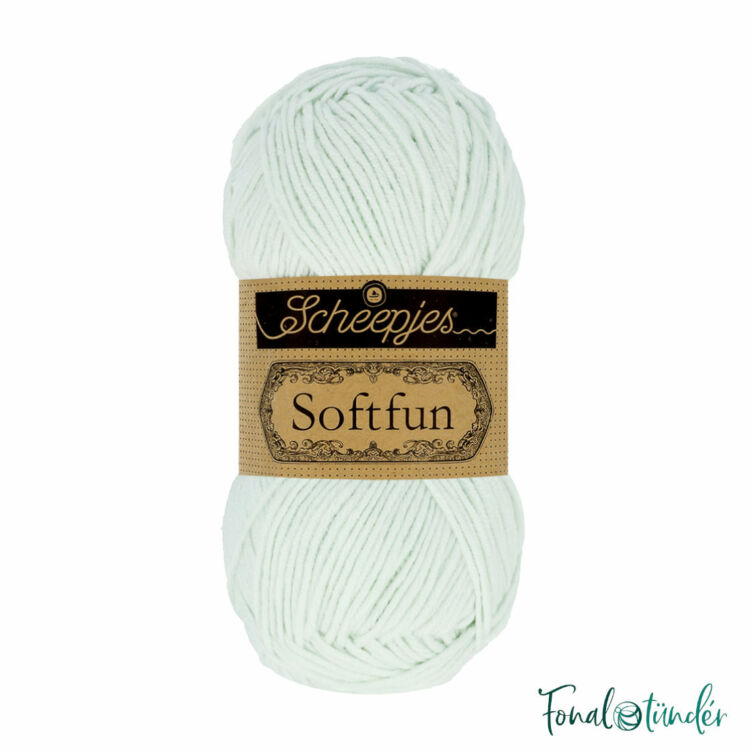 Scheepjes Softfun 2630 Arctic - light turquoise - halvány türkiz kék - pamut-akril fonal - yarn blend