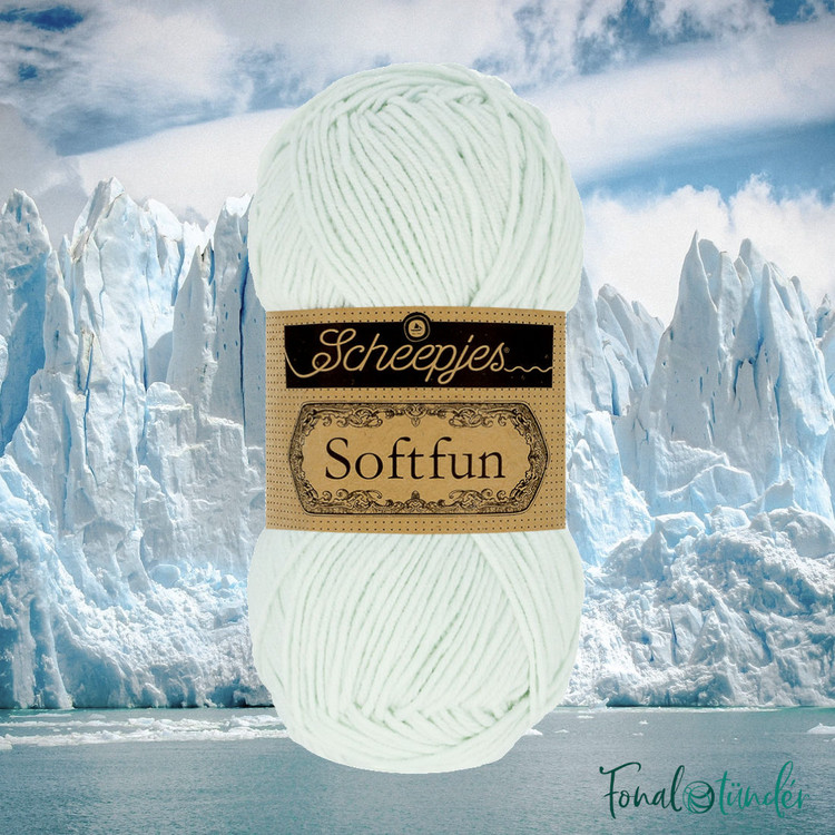 Scheepjes Softfun 2630 Arctic - halvány türkiz fonal