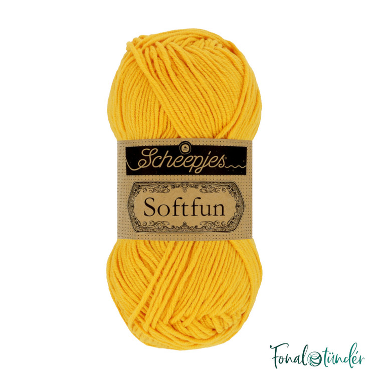 Scheepjes Softfun 2634 Bumblebee - élénk sárga fonal