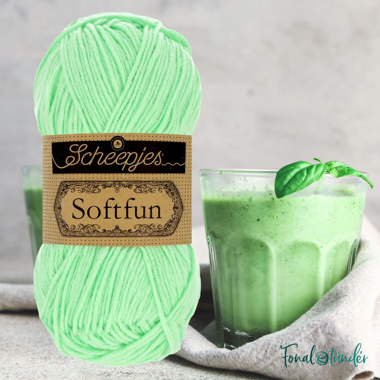 Scheepjes Softfun 2640 Mint - mentazöld fonal