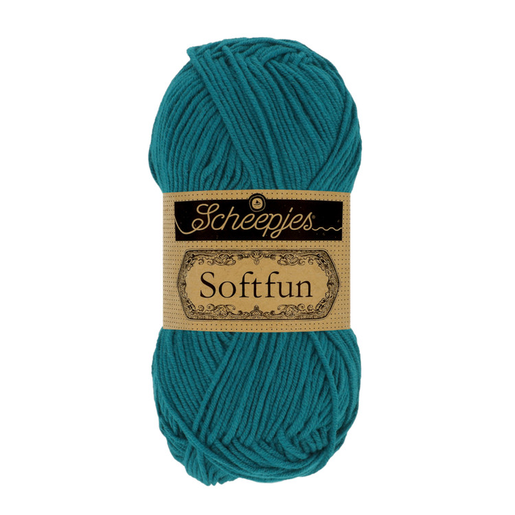 Scheepjes Softfun 2644 Lagoon - mély türkizkék fonal