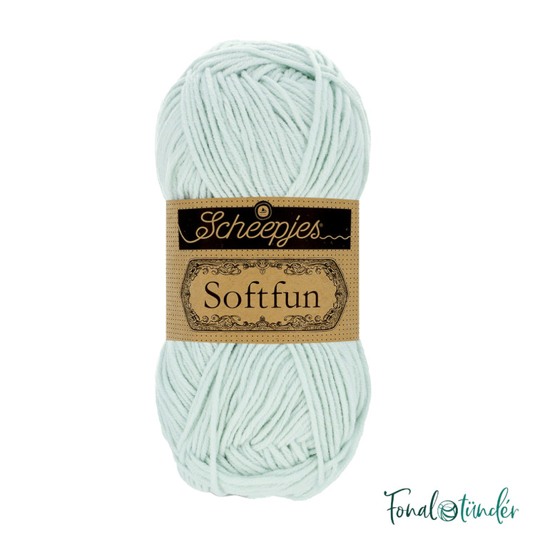 Scheepjes Softfun 2646 Glacial Mist - halvány zöldes-kék fonal Scheepjes Softfun 2646 Glacial Mist - halvány zöldes-kék fonal