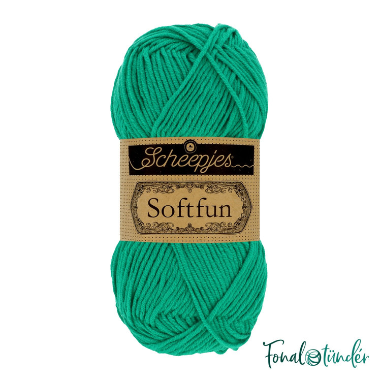 Scheepjes Softfun 2648 Jade - jádezöld fonal Scheepjes Softfun 2648 Jade - jádezöld fonal