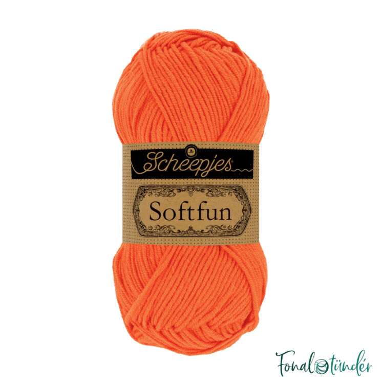 Scheepjes Softfun 2651 Pumpkin - orange - narancssárga - pamut-akril fonal - yarn blend