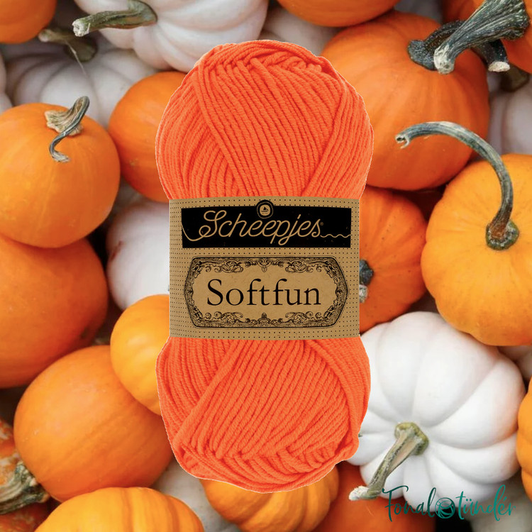 Scheepjes Softfun 2651 Pumpkin - narancssárga fonal