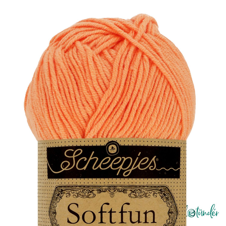 Scheepjes Softfun 2652 Cantaloupe - dinnye sárga fonal