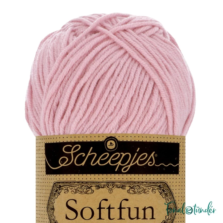 Scheepjes Softfun 2653 Flamingo pink - rózsaszín - pamut-akril fonal - yarn blend