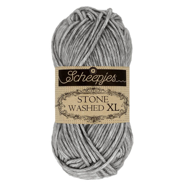 Scheepjes Stone Washed XL 842 Smoky Quartz - kvarc-szürke fonal