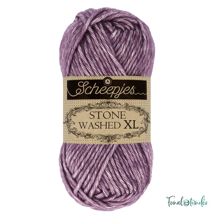 Scheepjes Stone Washed XL 851 Deep Amethyst - sötétlila fonal