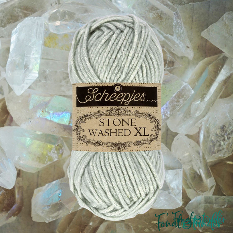 Scheepjes Stone Washed XL 854 Crystal Quartz - világos szürke fonal