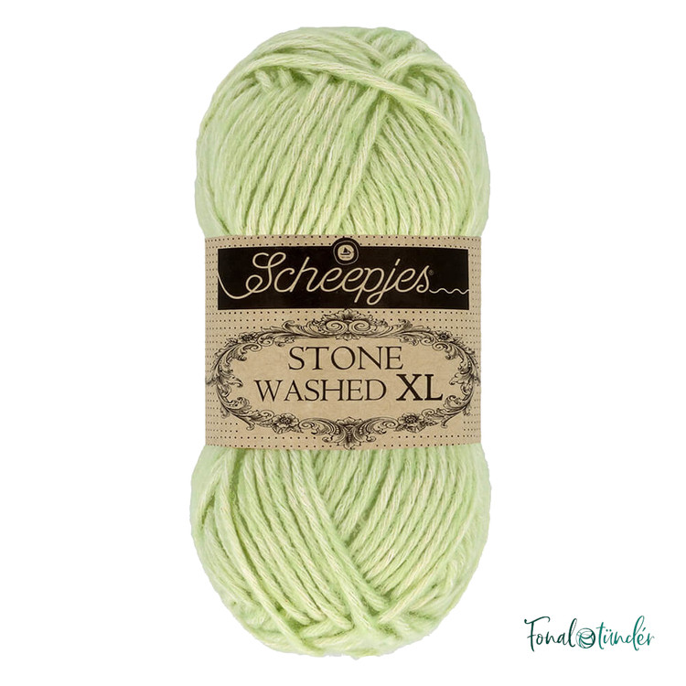 Scheepjes Stone Washed XL 859 New Jade - világoszöld fonal