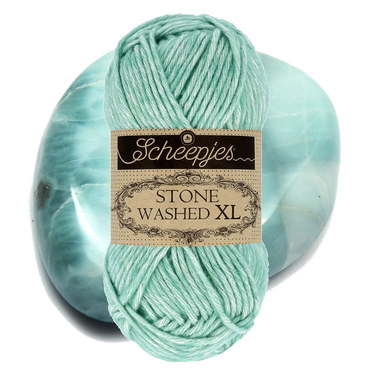 Scheepjes Stone Washed XL 868 Larimar - kékesszürke fonal Scheepjes Stone Washed XL 868 Larimar - kékesszürke fonal