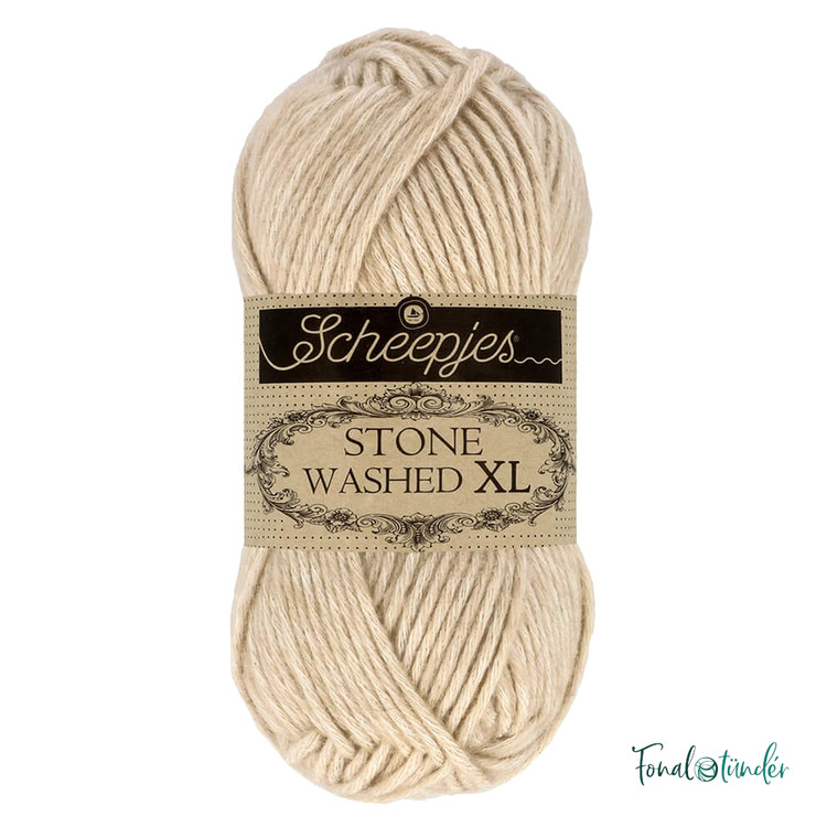 Scheepjes Stone Washed XL 871 Axinite - halvány drapp fonal