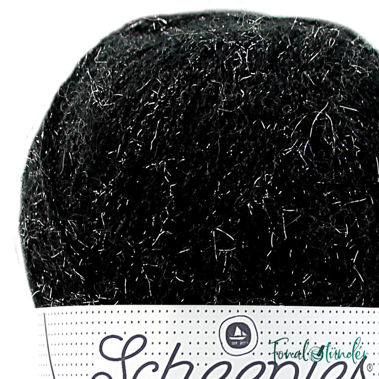 Scheepjes Stardust 651 Scorpio - fekete csillogós mohair fonal Scheepjes Stardust 651 Scorpio - fekete csillogós mohair fonal