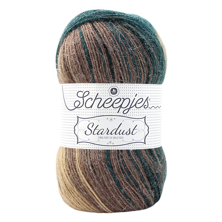 Scheepjes Stardust 662 Sagittarius - zöld-bézs csillogós mohair fonal Scheepjes Stardust 662 Sagittarius - zöld-bézs csillogós mohair fonal