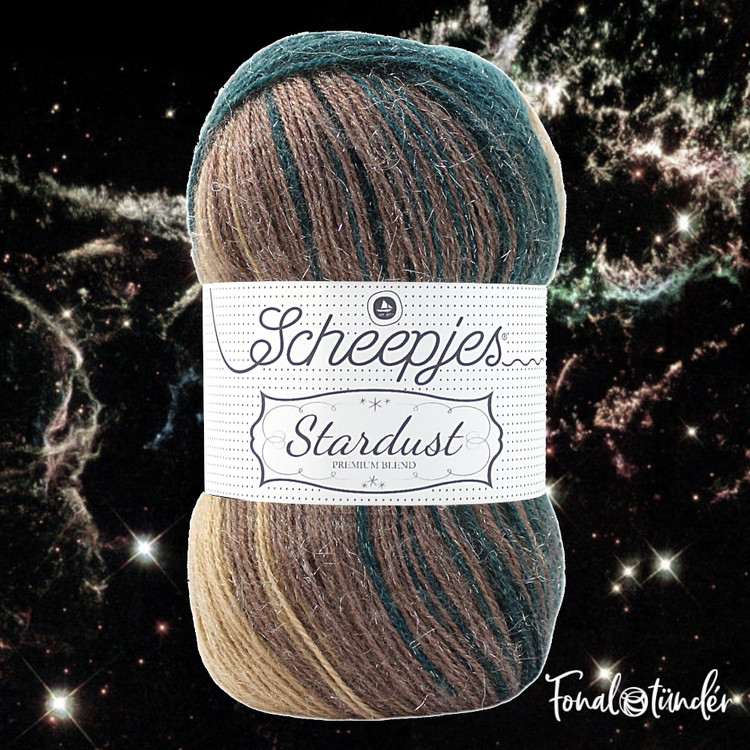 Scheepjes Stardust 662 Sagittarius - zöld-bézs csillogós mohair fonal Scheepjes Stardust 662 Sagittarius - zöld-bézs csillogós mohair fonal