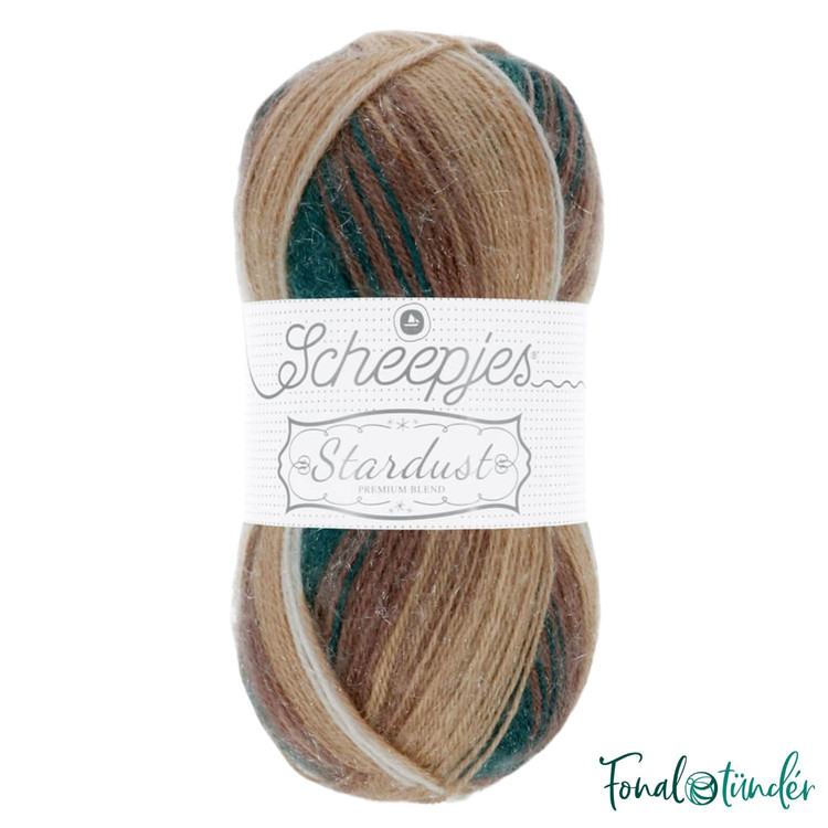 Scheepjes Stardust 662 Sagittarius - zöld-bézs csillogós mohair fonal Scheepjes Stardust 662 Sagittarius - zöld-bézs csillogós mohair fonal
