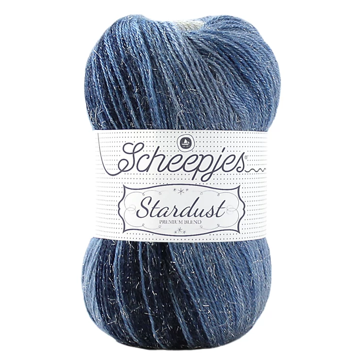 Scheepjes Stardust 663 Gemini - kék ombre mohair fonal - blue ombre mohair yarn blend