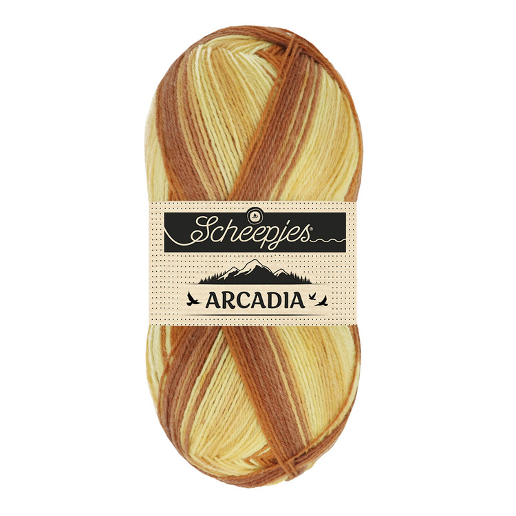 Scheepjes Arcadia 903 Savannah - arany-sárga fonal