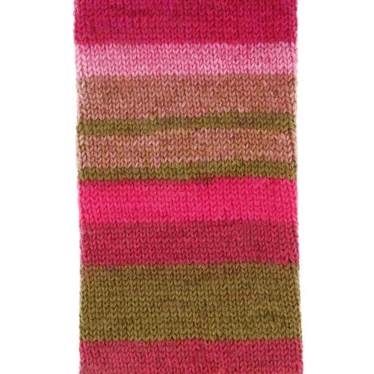 Scheepjes Arcadia 904 Sakura - rózsaszín-zöld gyapjú zoknifonal - wool sockyarn - 03