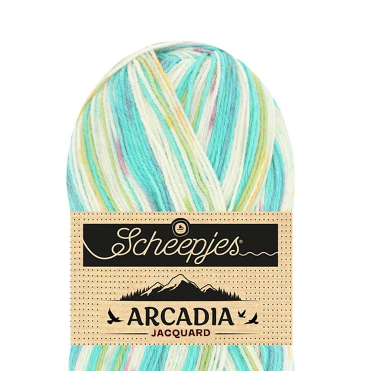 Scheepjes Arcadia Jacquard 1003 Seastone - mintás gyapjú zoknifonal - wool sockyarn