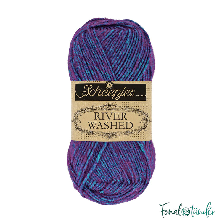 Scheepjes River Washed 949 Yarra - kék-lila fonal