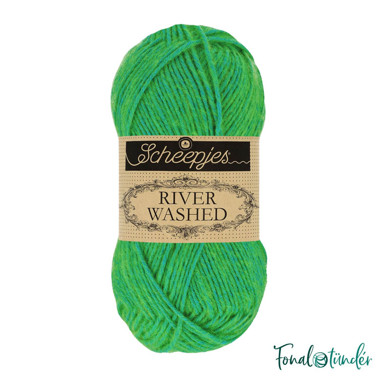 Scheepjes River Washed 954 Cingo - kék-zöld