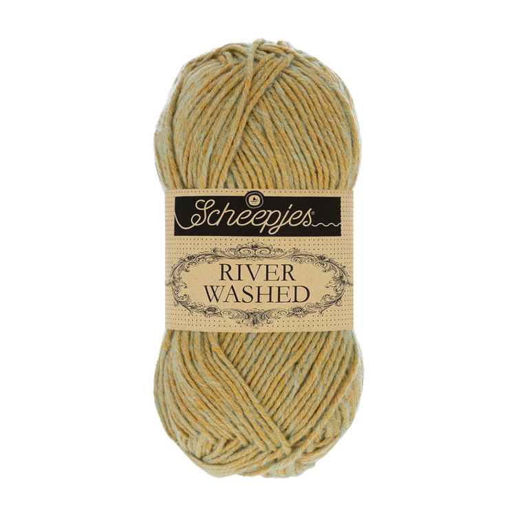 Scheepjes River Washed 959 Ural - drapp-sárga fonal