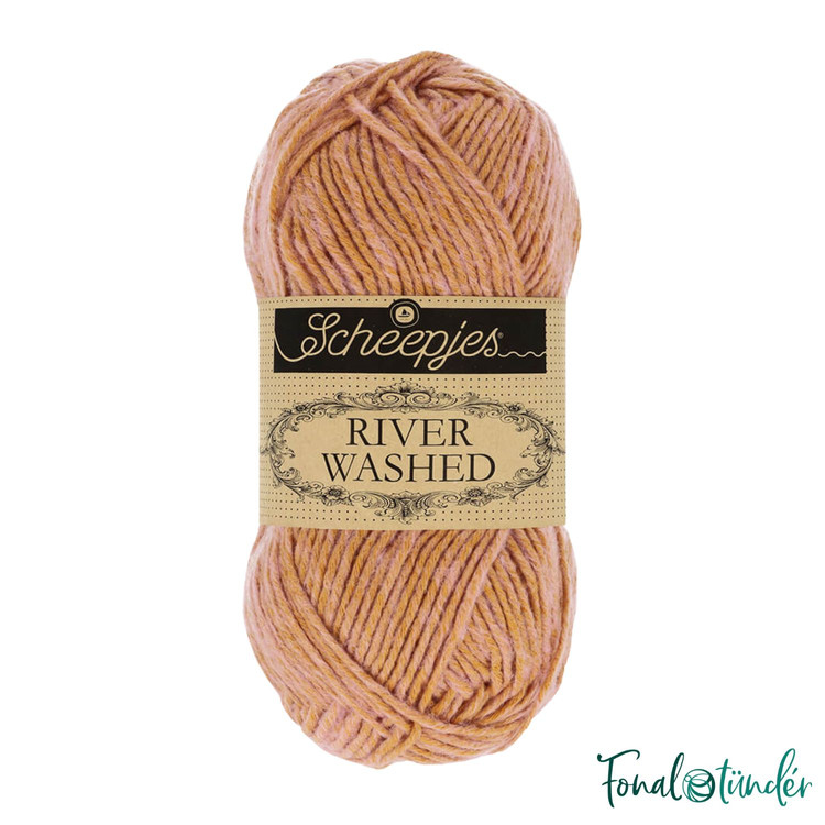 Scheepjes River Washed 960 Murray - sárga-rózsaszín