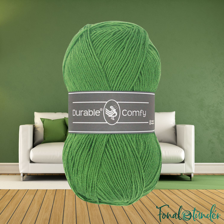 Durable Comfy 2147 Bright Green - zöld akril fonal