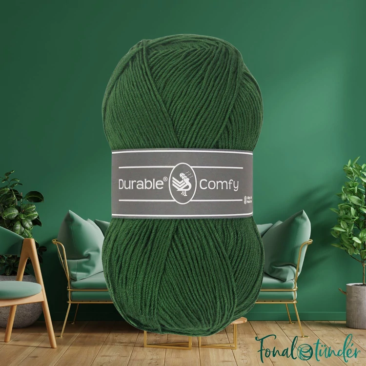 Durable Comfy 2150 Forest Green - sötétzöld mikroszálas akril fonal - acrylic yarn