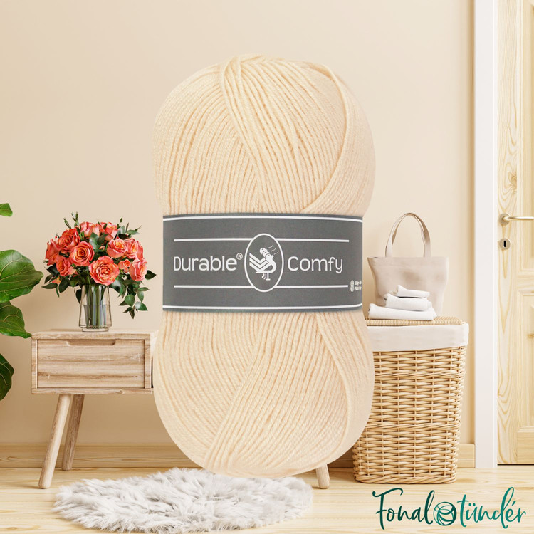 Durable Comfy 2172 Cream - krémszínű akril fonal