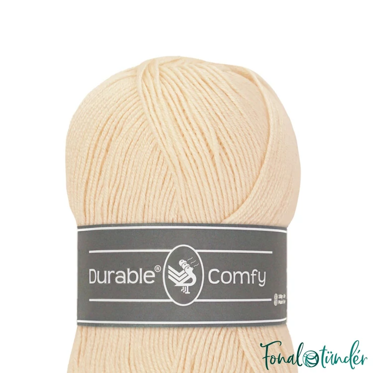 Durable Comfy 2172 Cream - krémfehér mikroszálas akril fonal - acrylic yarn - 03