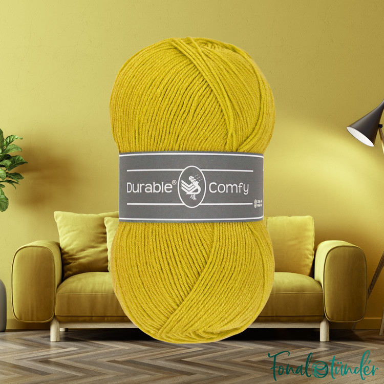 Durable Comfy 2206 Lemon Curry - curry sárga akril fonal