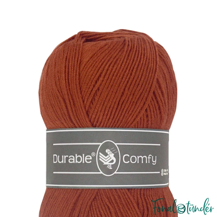 Durable Comfy 2210 Caramel - barna mikroszálas akril fonal - acrylic yarn - 03