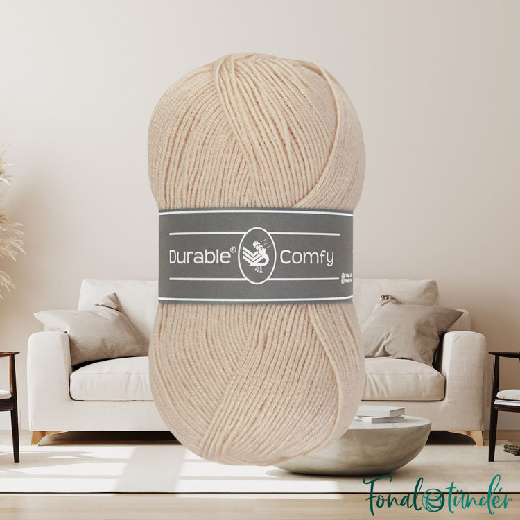 Durable Comfy 2212 Linen - drapp akril fonal