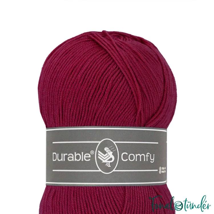 Durable Comfy 222 Bordeaux - bordó mikroszálas akril fonal - acrylic yarn - 03