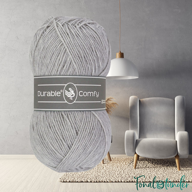 Durable Comfy 2232 Light Gray - világos szürke akril fonal
