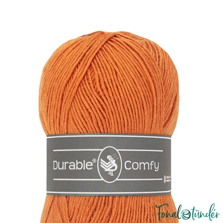 Durable Comfy 2240 Light Brick - narancssárga mikroszálas akril fonal - acrylic yarn - 03