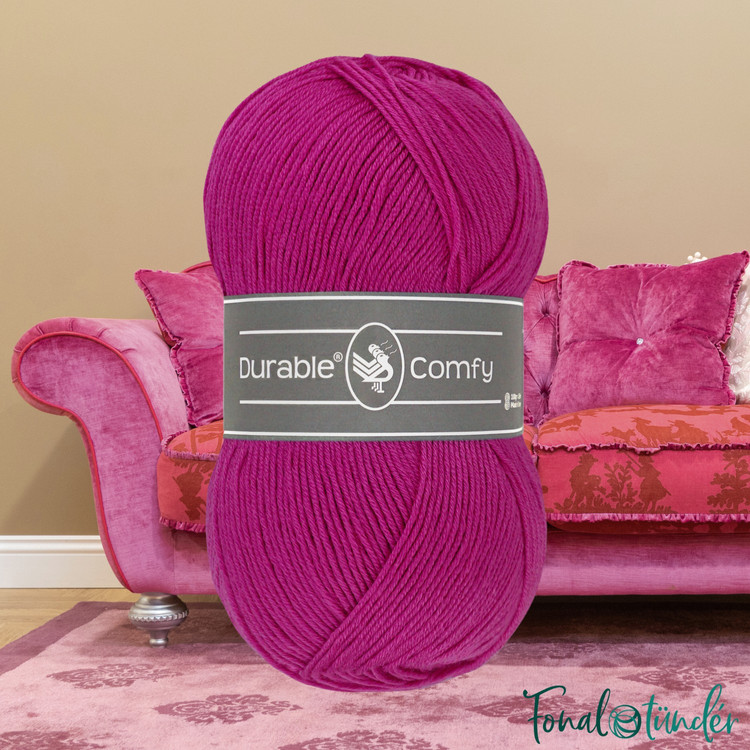 Durable Comfy 238 Deep Fuchsia - lila akril fonal